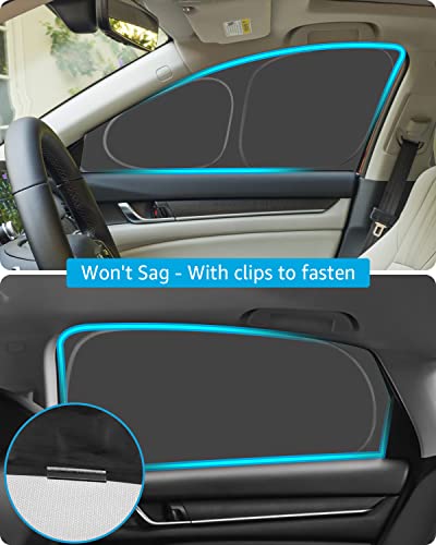 Proadsy Window Sun Shade for Honda Accord 2024 2023 2022 2021 2020 2019 2018 Side Window for Baby/Camping UV Rays and Privacy Protect Upgrade Accessories Set of 7