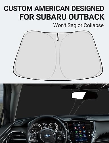 Proadsy Windshield Sun Shade for Subaru Outback 2020-2026 4-Layer Foldable Front Sunshade Protector Sun Visor Blocks UV Rays Keep Car Cooler