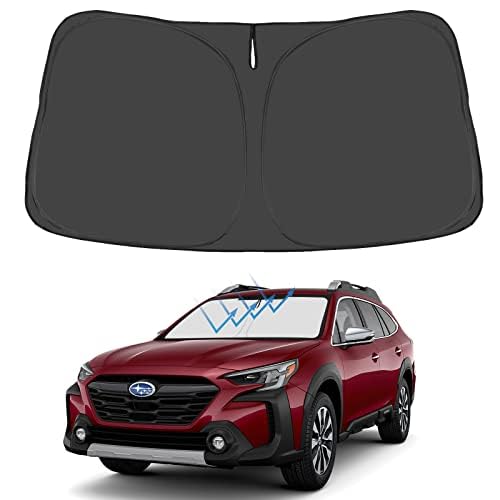 Proadsy Windshield Sun Shade for Subaru Outback 2020-2025 2026 4-Layer Foldable Front Sunshade Protector Sun Visor Blocks UV Rays Keep Car Cooler
