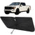 Proadsy Windshield Sun Shade Umbrella for Ford F-150 2021-2025 2026 Foldable Car Umbrella Sunshade with Soft TPU Handle Spring Structure Crystal Cooling Material Protect Car from Rays & Heat
