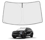 Proadsy 2025 Upgrade Windshield Sun Shade Custom Fit Hyundai Kona 2018-2024 2025 4-Layer Foldable Front Sunshade Protector Sun Visor Blocks UV Rays Keep Car Cooler Accessories