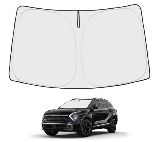 Proadsy 2025 Upgrade Windshield Sun Shade Custom Fit Kia Sportage NQ5 2023-2024 2025 4-Layer Foldable Front Sunshade Protector Sun Visor Blocks UV Rays Keep Car Cooler Accessories
