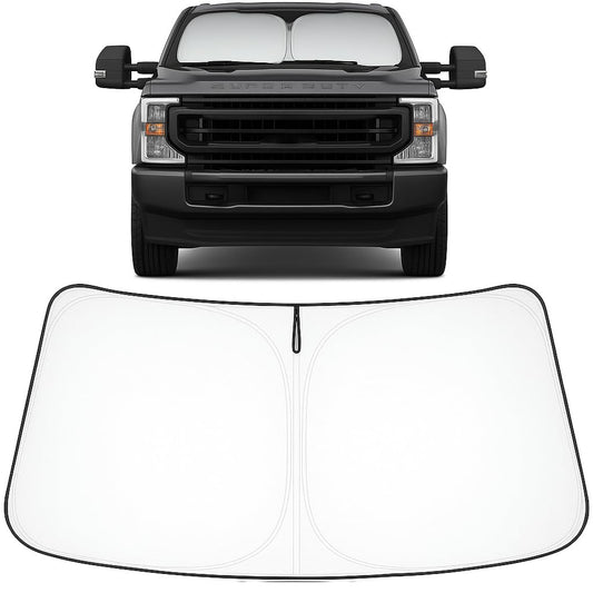 Proadsy 2025 Upgrade Front Windshield Sun Shade Foldable Sunshade Protector Custom Fit 2017-2024 2025 Ford Super Duty F-250 F250 F-350 F350 F-450 F450 F-550 F550 2Door 4Door Pickup Accessories