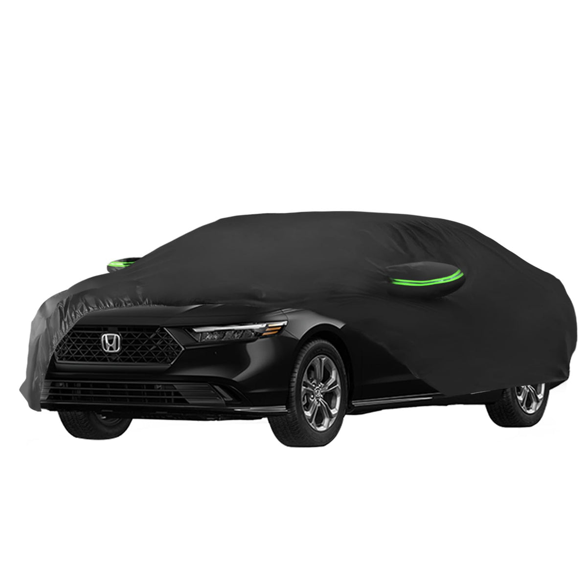 Proadsy Upgrade Car Cover for Honda Accord 2019-2024 2025, Waterproof All Weather for Automobiles, Windproof Snowproof Rain Hail Sun UV Protection Full Outdoor Indoor Exterior Car Covers, Black