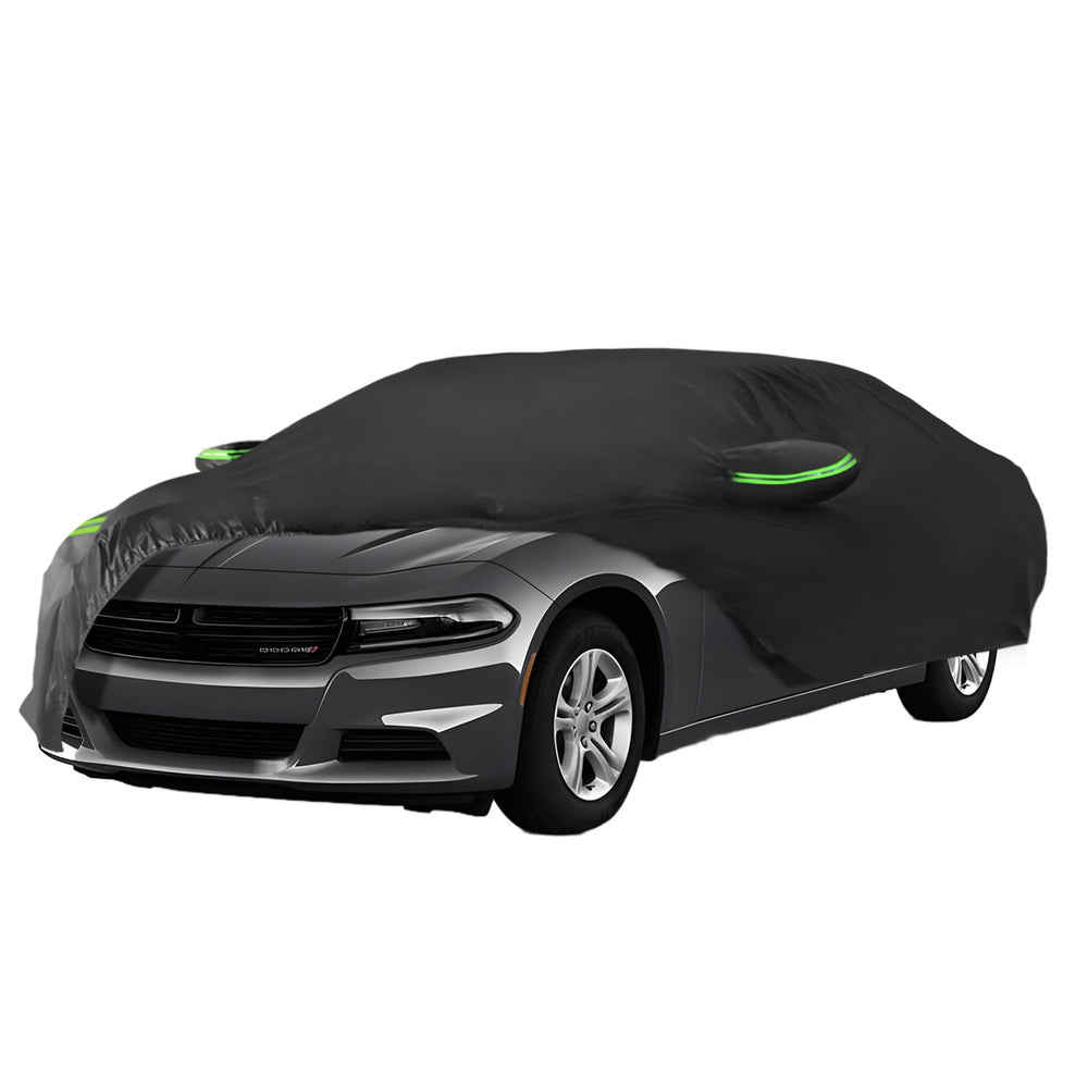 Proadsy 2025 Upgrade Car Cover for Dodge Charger 2006-2024 2025,Waterproof All Weather for Automobiles, Windproof Snowproof Rain Hail Sun UV Protection Full Outdoor Indoor Exterior Car Covers, Black