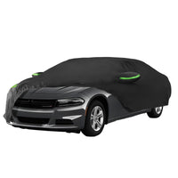 Proadsy Car Cover for Dodge Charger 2006-2025 2026 Waterproof All Weather for Automobiles, Windproof Snowproof Rain Hail Sun UV Protection Full Outdoor Indoor Exterior Car Covers, Black