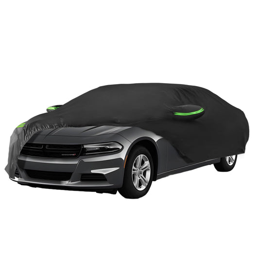 Proadsy 2025 Upgrade Car Cover for Dodge Charger 2006-2024 2025,Waterproof All Weather for Automobiles, Windproof Snowproof Rain Hail Sun UV Protection Full Outdoor Indoor Exterior Car Covers, Black