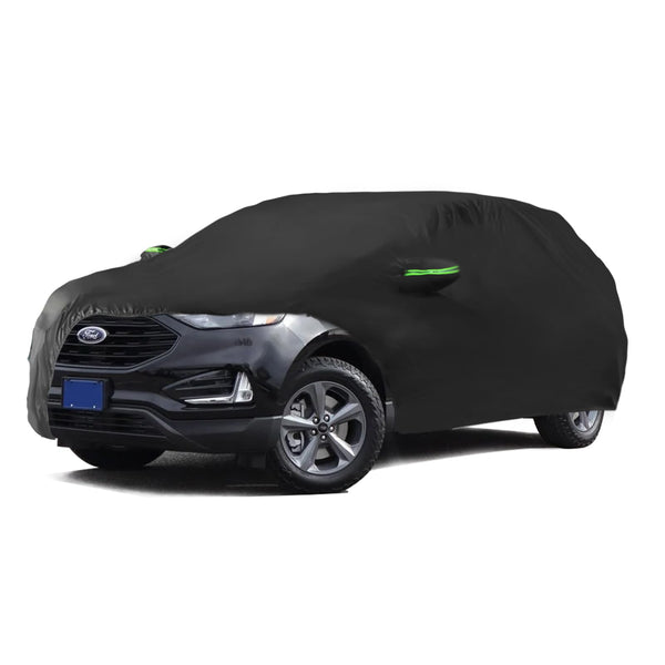 Proadsy Car Cover for 2009-2024 Ford Edge, Waterproof All Weather for Automobiles, Windproof Snowproof Rain Hail Sun UV Protection Full Outdoor Indoor Exterior Car Covers, Black