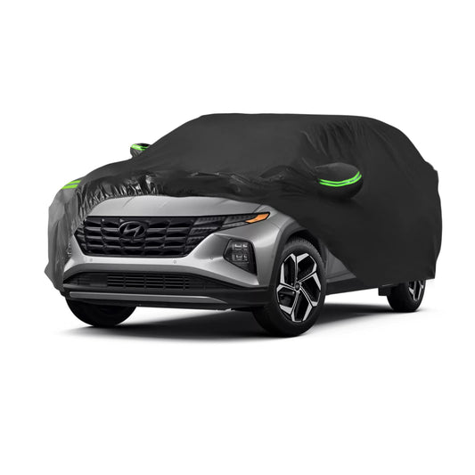 Proadsy 2025 Upgrade Car Cover for Hyundai Tucson 2020-2024 2025, Waterproof All Weather, Windproof Snowproof Rain Hail Sun UV Dust Snow Protection Full Outdoor Indoor Exterior Car Covers