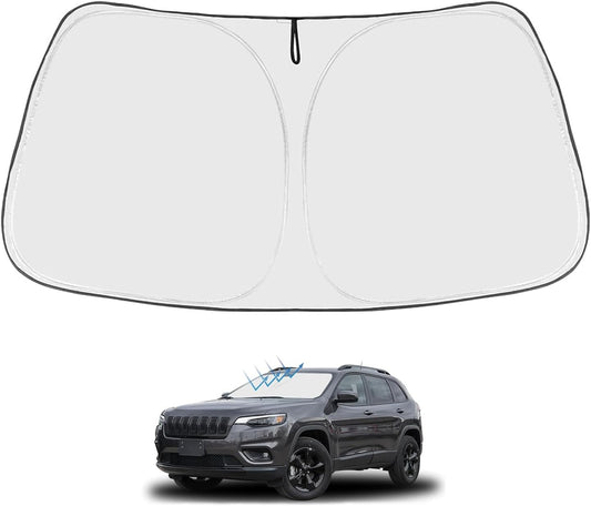 2014-2023 Jeep Cherokee Windshield Sunshade - Custom Fit Front Windshield Sun Shade