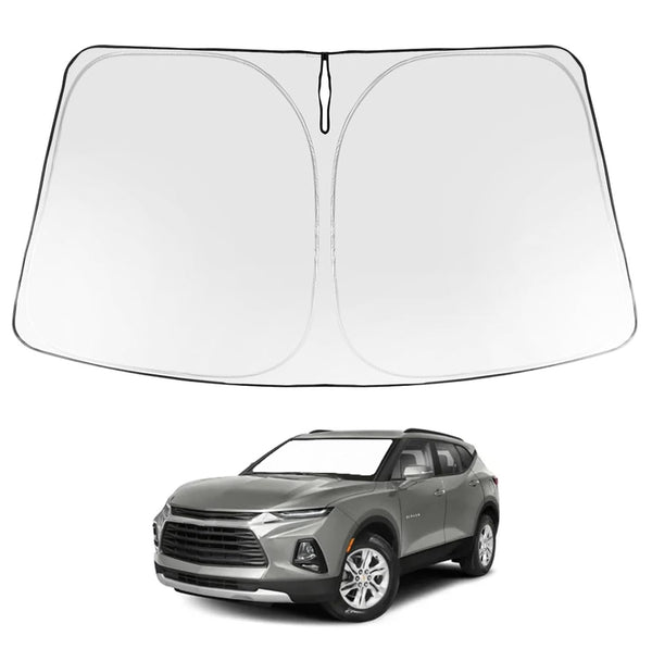 Proadsy Windshield Sun Shade for Chevrolet Blazer 2019–2025 2026 Foldable Front Sunshade Protector Sun Visor Blocks UV Rays Keep Car Cooler