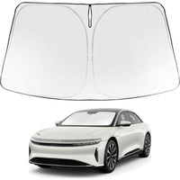 Proadsy Windshield Sun Shade for Lucid Air 2022-2026 Foldable Front Sunshade Protector Sun Visor Blocks UV Rays Keep Car Cooler Accessories