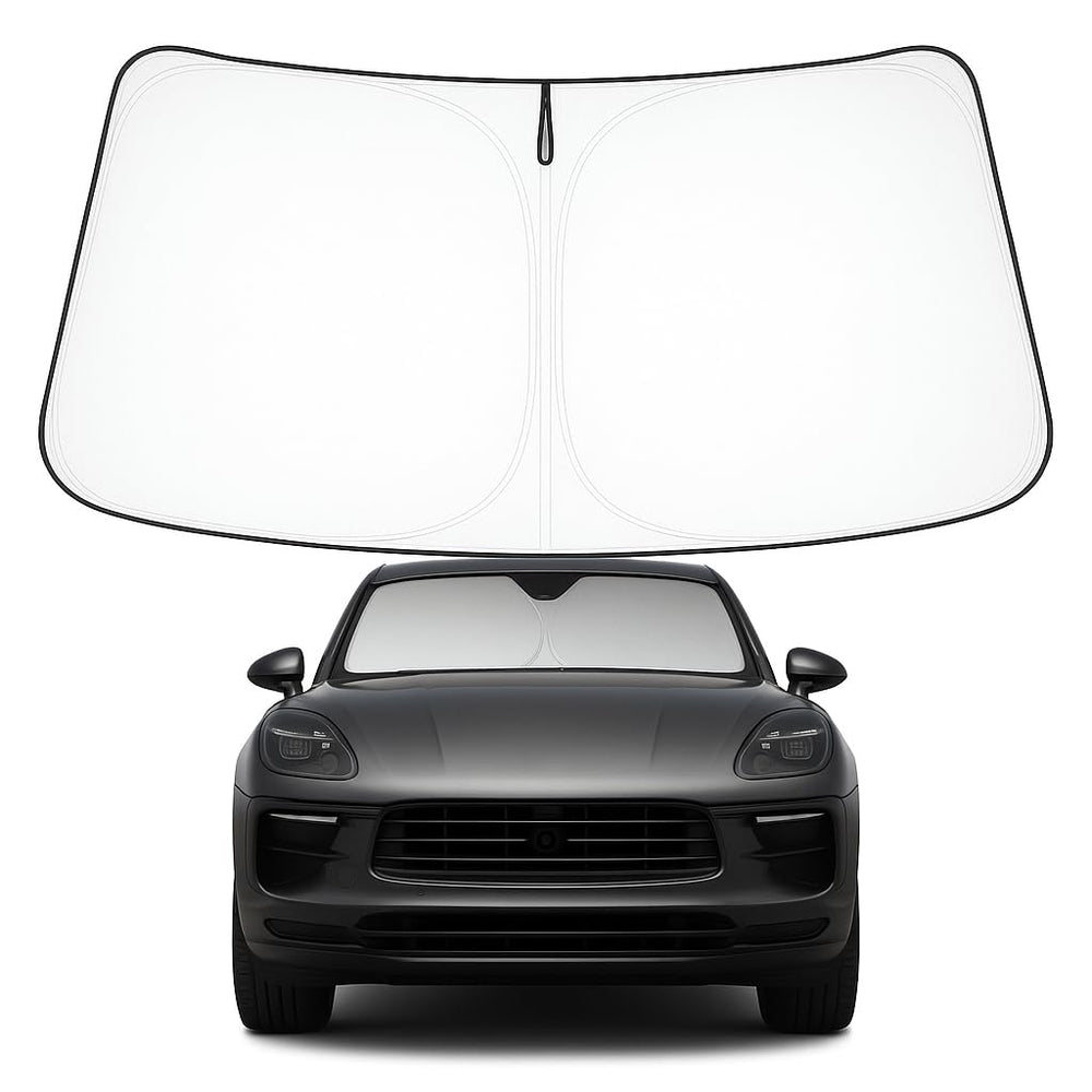 Proadsy 2025 Upgrade Front Windshield Sun Shade Foldable Sunshade Protector Custom Fit for 2014-2024 2025 Porsche Macan SUV Accessories