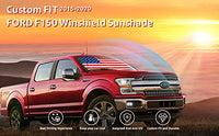 2015-2020 Ford F-150 custom-fit sunshade - clearing mirror sensor