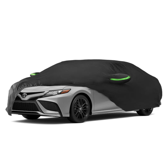 Proadsy 2025 Upgrade Car Cover for Toyota Camry 1996-2024 2025, Waterproof All Weather for Automobiles, Windproof Snowproof Rain Hail Sun UV Protection Full Outdoor Indoor Exterior Car Covers, Black