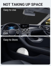2015-2021 Mercedes-Benz C-Class custom-fit sunshade - folded compact