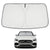 Proadsy 2025 Upgrade Windshield Sun Shade Custom Fit Mercedes Benz C Class 2015-2021 4-Layer Foldable Front Sunshade Protector Sun Visor Blocks UV Rays Keep Car Cooler Accessories