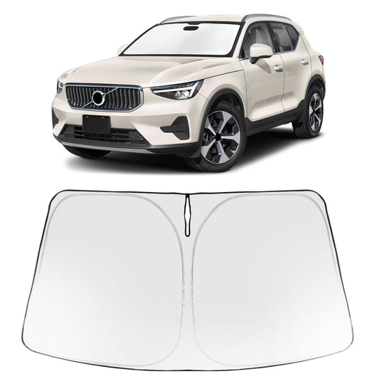 Proadsy 2026 Upgrade Windshield Sun Shade Custom Fit Volvo XC40 2019-2026 Foldable Front Sunshade Protector Sun Visor Blocks UV Rays Keep Car Cooler Accessories