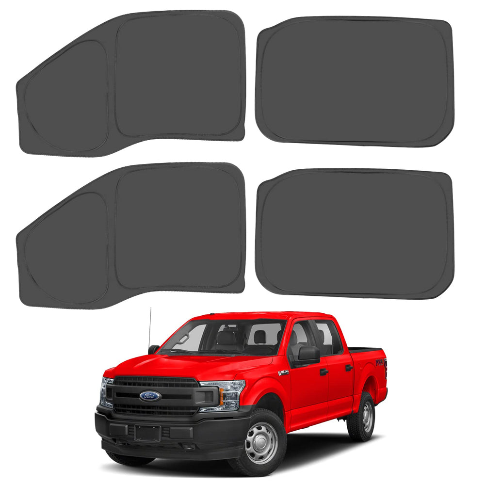 Proadsy 2025 Upgrade Window Shades for Ford F150 F-150 (Not for 1 Door) 2015-2020 Side Windows for Baby/Camping Sun UV Rays and Privacy Protection Set of 4