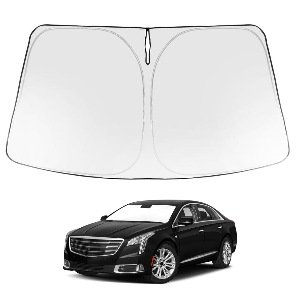 Proadsy 2026 Upgrade Windshield Sun Shade Custom Fit 2013-2019 XTS Foldable Front Sunshade Protector Sun Visor Blocks UV Rays Keep Car Cooler
