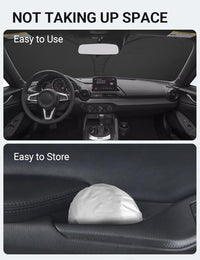 2017-2019 Mazda MX-5 custom-fit sunshade - folded compact