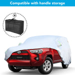 Car Cover Compatible with Toyota 4Runner 2010-2021 2022 6 Layers All Weather Waterproof Sun Rain UV Dust Protection Outdoor Full Exterior Covers with Zipper