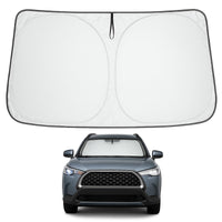 Proadsy Windshield Sun Shade for Toyota Corolla Cross 2022-2025 2026 (Not for Corolla) 4-Layer Foldable Front Window Sunshade Protector Keep Car Cooler
