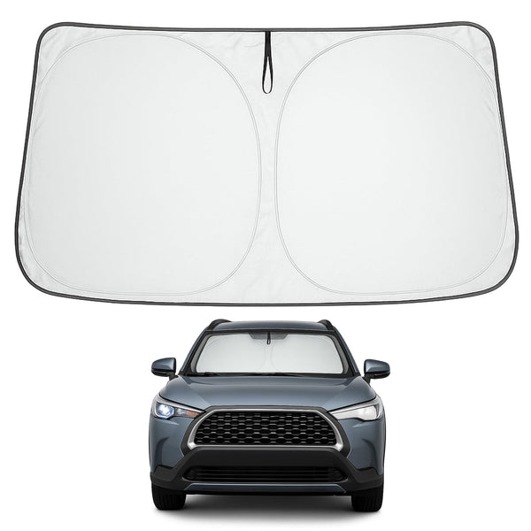 Proadsy Windshield Sun Shade for Toyota Corolla Cross 2022-2025 2026 (Not for Corolla) 4-Layer Foldable Front Window Sunshade Protector Keep Car Cooler