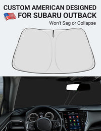 2020-2025 Subaru Outback custom-fit sunshade - reflective side facing sun