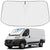 Front Windshield Sun Shade Foldable Sunshade Protector Custom Fit 2014-2023 Ram ProMaster Full Size Cargo Van Chassis Cab Cutaway Window Van Accessories 2023 Upgrade