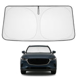 Proadsy 2025 Upgrade Windshield Sun Shade Custom Fit Mazda CX-9 CX9 2016-2024 2025 4-Layer Foldable Front Sunshade Protector Sun Visor Blocks UV Rays Keep Car Cooler