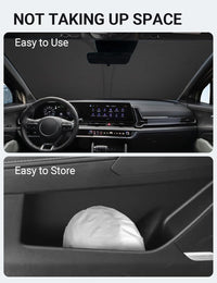 Proadsy Windshield Sun Shade for Kia Sportage NQ5 2023 2024 2025 2026 4-Layer Foldable Front Sunshade Protector Sun Visor Blocks UV Rays Keep Car Cooler Accessories