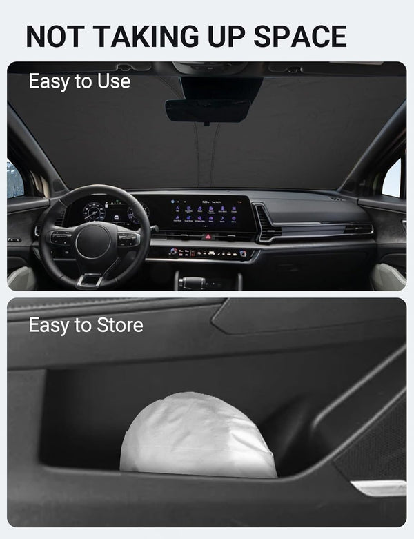 2023-2025 Kia Sportage NQ5 custom-fit sunshade - folded compact