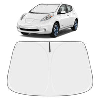 Proadsy 2026 Upgrade Windshield Sun Shade Custom Fit 2011-2017 Nissan Leaf Foldable Front Sunshade Protector Sun Visor Blocks UV Rays Keep Car Cooler