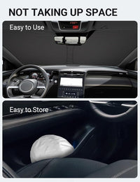 2022-2026 Hyundai Santa Cruz windshield sunshade detail view 8, custom fit front window sun shade