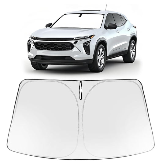Proadsy Windshield Sun Shade for Chevrolet Trax 2024 2025 2026 Custom Fit Foldable Front Sunshade Protector Sun Visor Blocks UV Rays Keep Car Cooler Accessories