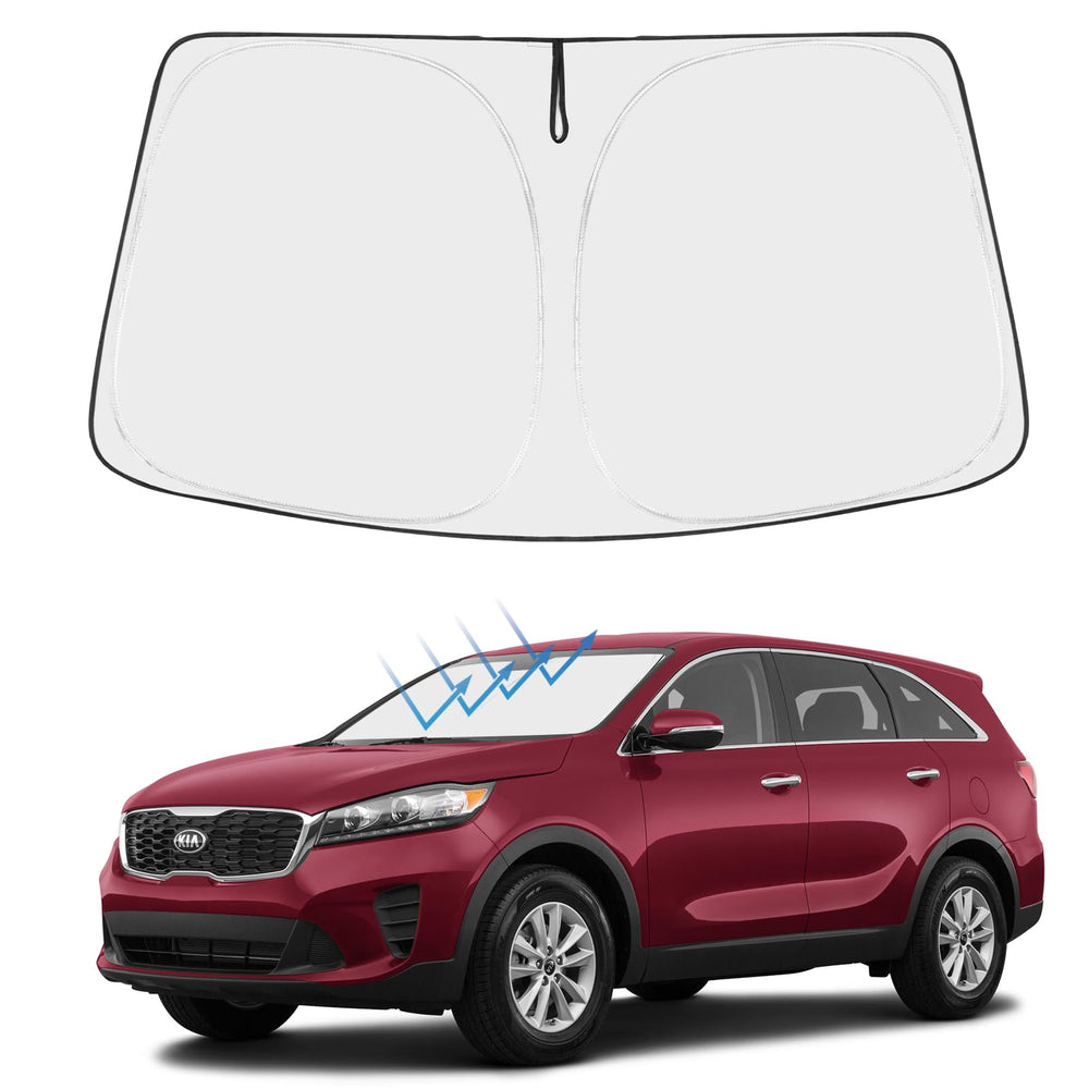 Proadsy Front Windshield Sun Shade Foldable Sunshade Protector Sun Visor Custom Fit 2016-2020 Kia Sorento LX, S, EX, SX, and SX-Prestige SUV Accessories 2026 Upgrade