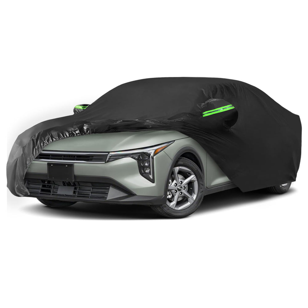 Proadsy 2025 Upgrade Car Cover Custom Fit for 2024 2025 Kia K4, Waterproof All Weather for Automobiles, Full Exterior Cover Rain Snow Sun Protector Indoor Outdoor Car Cover
