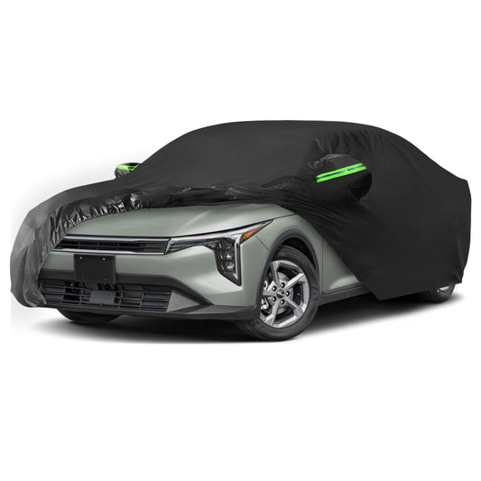 Proadsy 2025 Upgrade Car Cover Custom Fit for 2024 2025 Kia K4, Waterproof All Weather for Automobiles, Full Exterior Cover Rain Snow Sun Protector Indoor Outdoor Car Cover