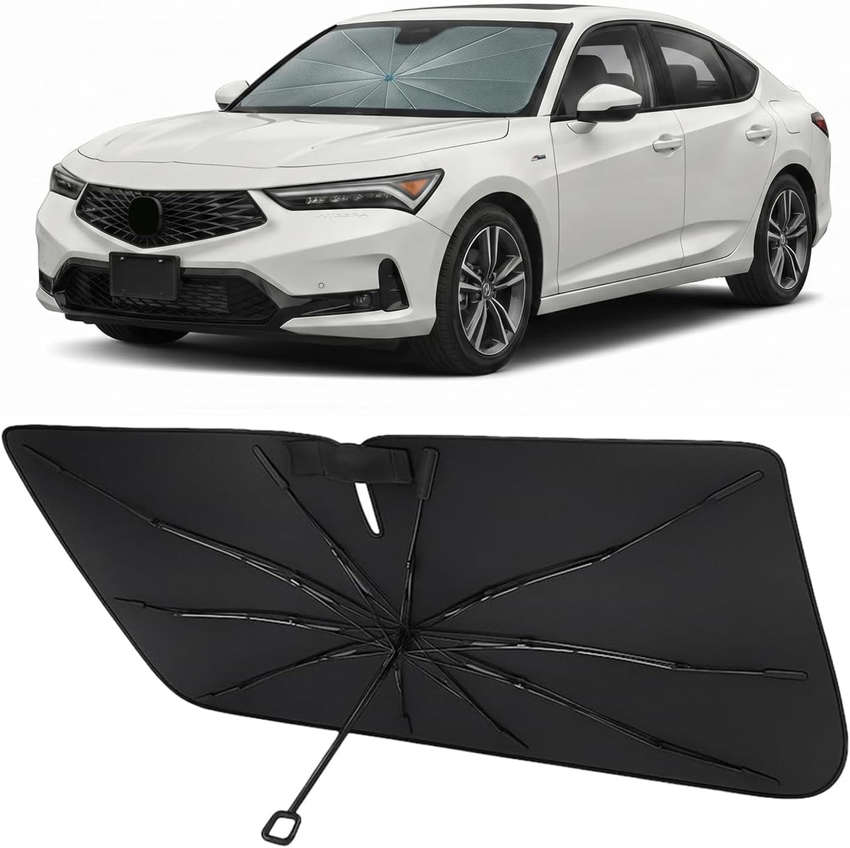 2023-2026 Acura Integra Umbrella Windshield Sunshade - Custom Fit Front Windshield Sun Shade