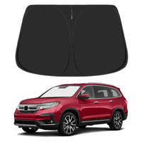 Proadsy Front Windshield Sun Shade Foldable Sunshade Protector Custom Fit 2016-2025 2026 Pilot EX-L Special Edition Elite Black Edition Touring Accessories 2026 Upgrade