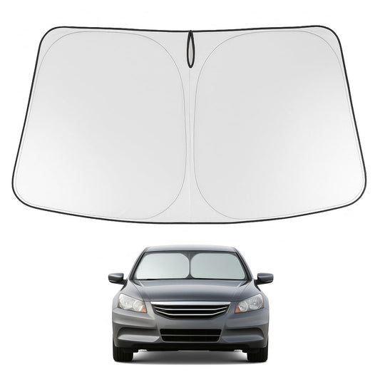Proadsy 2025 Upgrade Windshield Sun Shade Custom Fit 2008-2012 Honda Accord Foldable Front Sunshade Protector Sun Visor Blocks UV Rays Keep Car Cooler