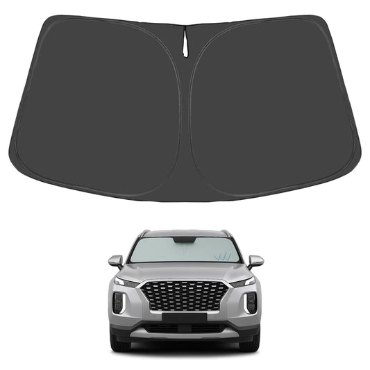 Proadsy for Hyundai Palisade 2020-2025 2026 Windshield Sun Shade 4-Layer Foldable Front Sunshade Protector Sun Visor Blocks UV Rays Keep Car Cooler