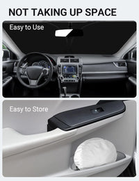 Proadsy 2026 Upgrade Front Windshield Sun Shade Foldable Sunshade Protector Custom Fit 2013-2017 Camry LE XLE Hybrid SE XSE Sedan Accessories