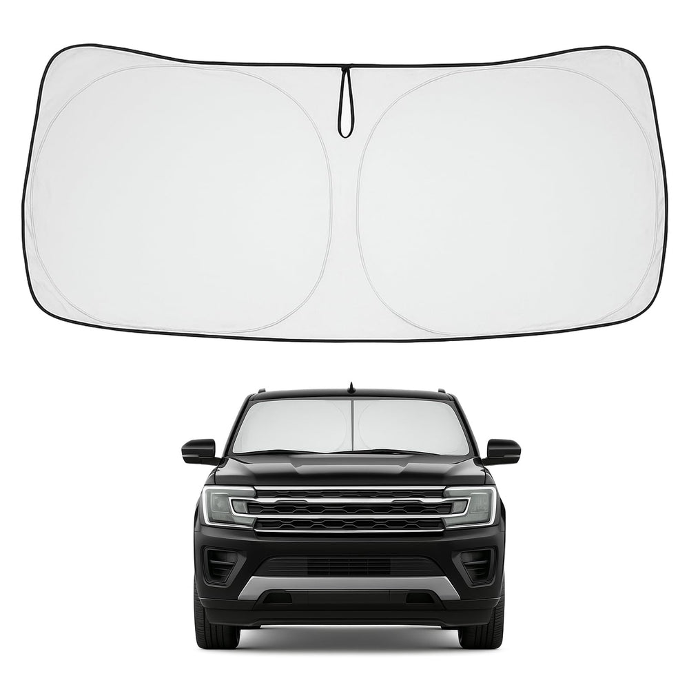 Proadsy 2025 Upgrade Front Windshield Sun Shade Foldable Sunshade Protector Custom Fit 2018-2024 2025 Ford Expedition Accessories