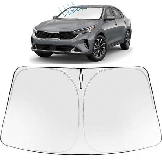 Proadsy Windshield Sun Shade for Kia K4 2025-2026 Foldable Front Sunshade Protector Sun Visor Blocks UV Rays Keep Car Cooler Accessories