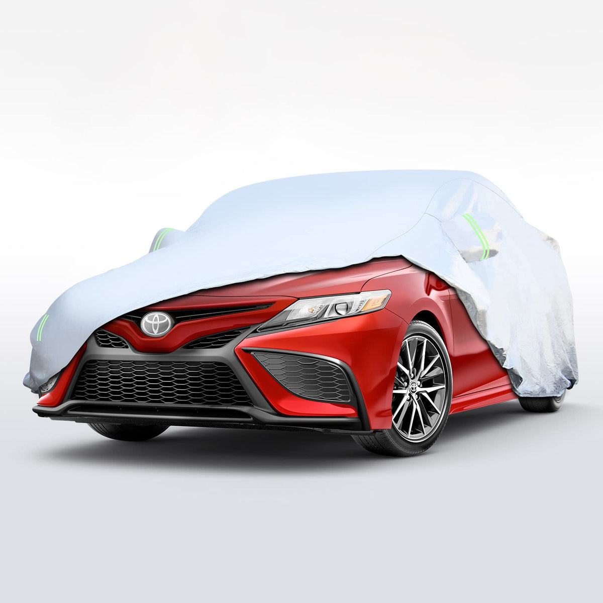 Car Cover for Toyota Camry 2019-2022 6 Layers All Weather Waterproof Sun Rain UV Dust Protection Outdoor Full Exterior Covers with Zipper