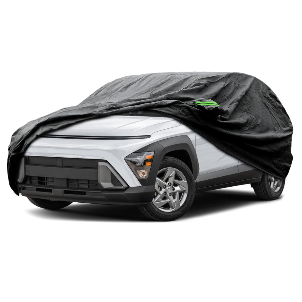 Proadsy 2025 Upgrade Car Cover Custom Fit for Hyundai Kona 2024 2025, Waterproof All Weather for Automobiles, Full Exterior Cover Rain Snow Sun Protector Indoor Outdoor Car Cover
