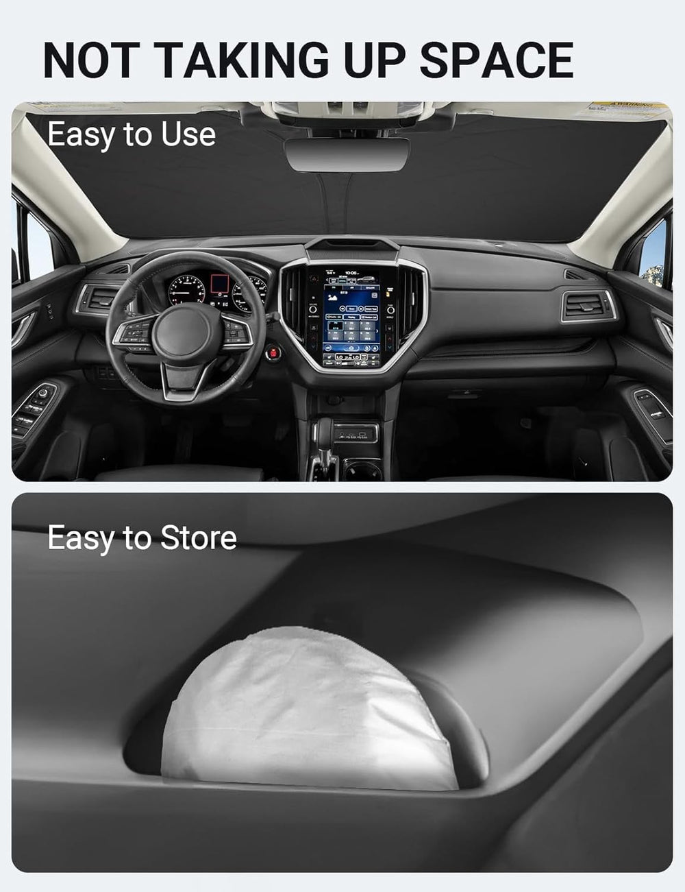 Proadsy 2025 Upgrade Windshield Sunshade Custom for 2019-2024 2025 Subaru Ascent 4-Layer Front Window Shade Reflective Heat UV Protector Foldable Sun Shade Visor Car Accessories