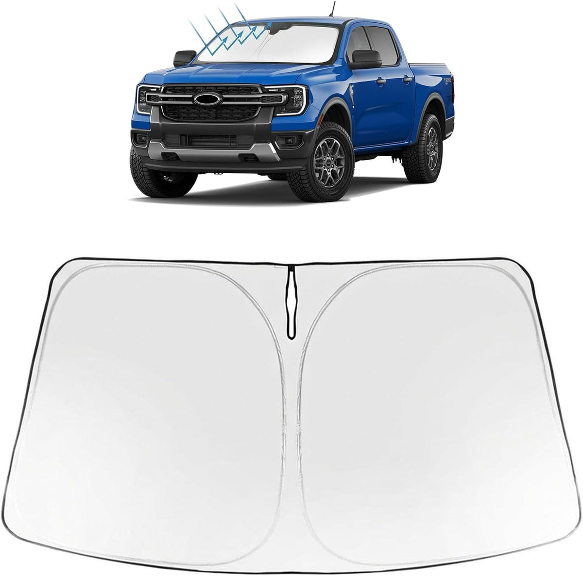 2024-2026 Ford Ranger Windshield Sunshade